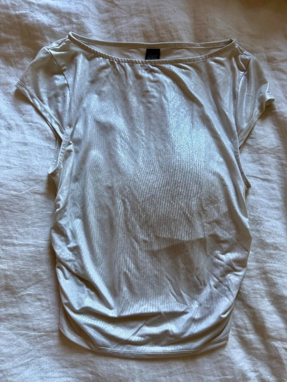 Wild Fable Women's White Crop-top